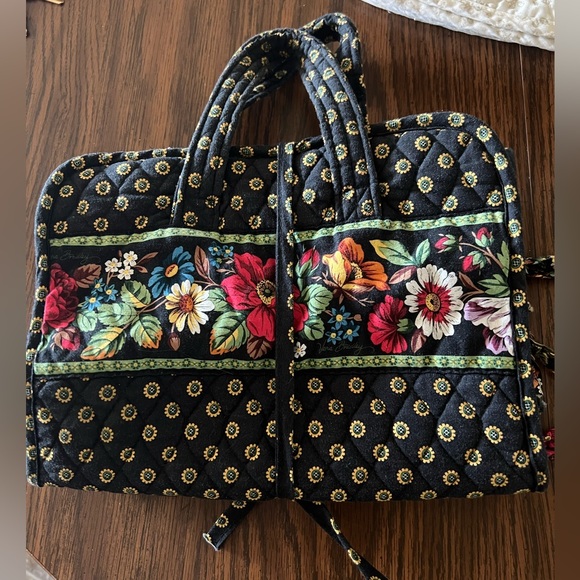 Vera Bradley Accessories - Vintage Vera Bradley Retired Black hanging travel folding bag.
